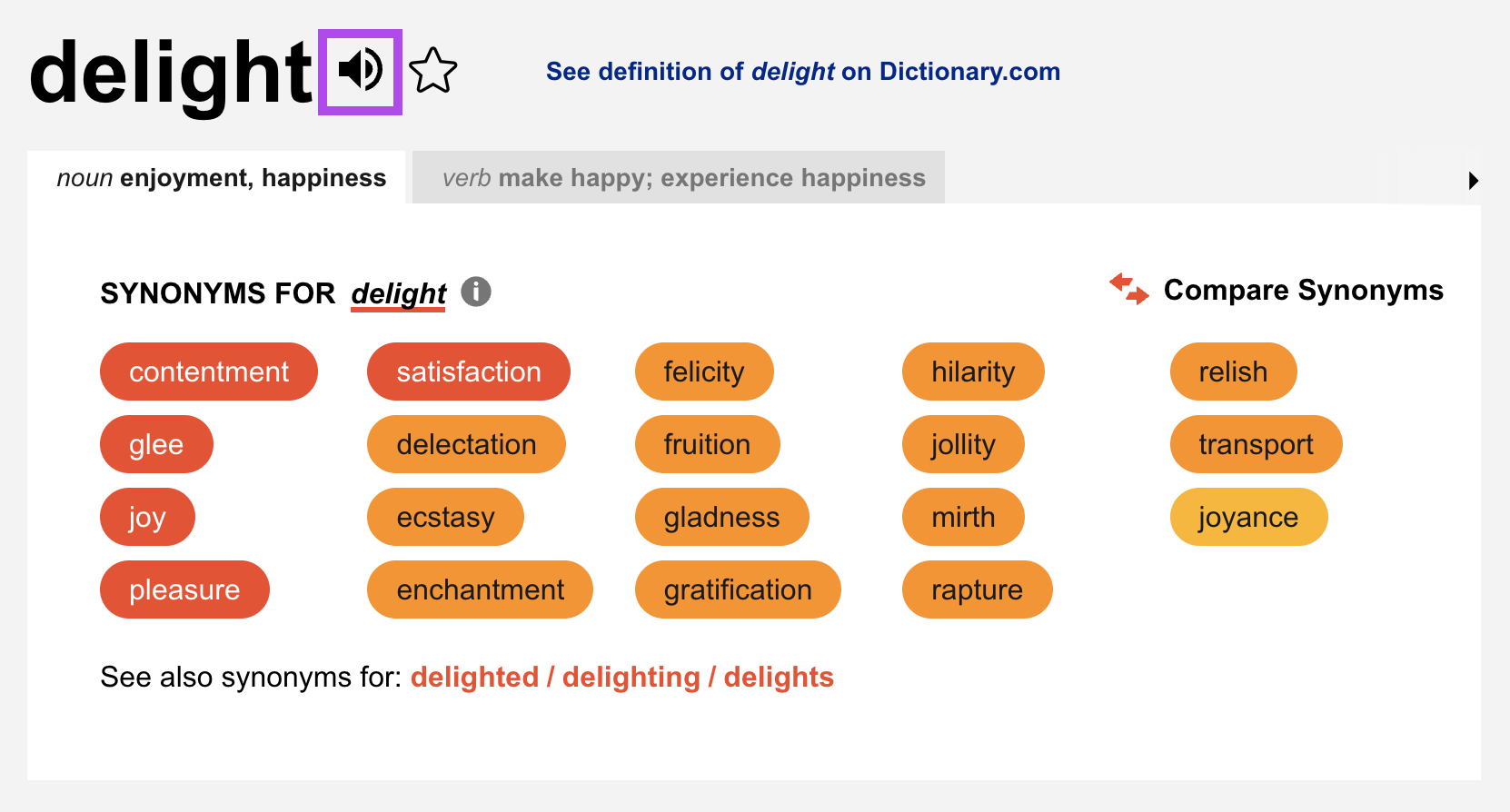 How do i hear the pronunciation of a word on dictionary or